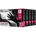 Has-Pet Nitril Siyah Pudrasız Eldiven Small 100'LÜ x 5'li Paket