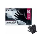 Has-Pet Nitril Siyah Pudrasız Eldiven Small 100'LÜ