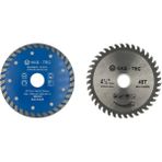 HAS - TEC 115 mm Kesim Seti | Ahşap & Sunta Testere + Mermer / Fayans Kesici Disk