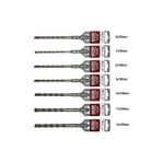 HAS-TEC SDS-Plus Matkap Ucu Seti | 7 Parça 6mm - 12mm | Kırıcı Delici Hilti Uyumlu Beton Delme Uçları