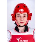 Haşado Açık Mantar Kask Taekwondo Boks Kickboks Karate M Model - Kırmızı