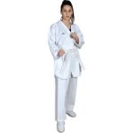 Haşado Taekwondo Beyaz Yaka Fitilli Acemi Elbise - 140 cm