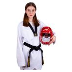 HAŞADO Taekwondo, Boks, Kickboks, Karate Kapalı Camlı Mantar Kask (MAVİ, L)