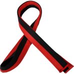 Haşado Taekwondo Renkli Kuşak - Kırmızı - Siyah