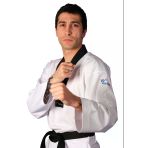 Haşado Wt Onaylı Profesyonel Siyah Yaka Ultra Fıghter Taekwondo Elbise