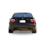 HasAkman Bmw E39 5 Serisi Uyumlu M5 Difüzör Piona Black Sağ Sol Çift Egzoz Çıkışlı