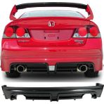 Hasakman Honda Civic Fd6 Mugen Rr Arka Ek Sağ Sol Tek Egzoz Çıkışlı 2006-2011 Arka-Difizör-Bodykit-Ek-Karlık
