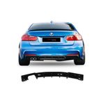 HasAkman Uyumlu Bmw F30 3 Serisi M Performance Difüzör Piona Black 2012 - 2018 Sol Çift Egzoz Çıkışlı