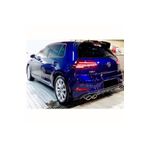 HasAkman Vw Golf 7.5Uyumlu Dynamic Difüzör Sağ Sol Çift Egzoz Çıkışlı Piano Black 2017 2018 2019