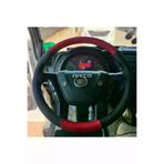 HASBAY Dikişli Direksiyon Kilifi Siyah Deri Kirmizi Deri Siyah Dikişli Iveco Stralis Tir Kamyon İçin