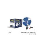 HasbeeParts Araç Içi Vantilatör Mavi Mandallı 24v 8 inç üniversal model Niken