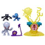 Hasbro Marvel Stunt Squad Villain Knockdown Playset Black Panther & Ironman vs Ultron F7834
