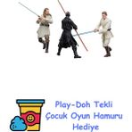 Hasbro Star Wars Black Series Qui-Gon Jinn, Darth Maul, Obi-Wan Kenobi Aksiyon Figür Seti (The Phantom Menace) + Play-Doh Oyun Hamuru