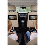 HASBY 2 Adet Bej Deri Kapitone Araba Koltuk Arkası Organizeri Tablet Tutucu Organizer Ipad Tablet Tutucu