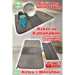 HASBY Mikrofiber Bulaşık Kurulama Matı Bezi Süper Su Emici Bulaşık Sepeti Katlanabilir Matlı Bulasiklik