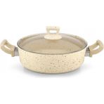 Hascevher Germanitium Granit Karnıyarık Tencere 26X7,5 cm - Krem - 26 x 7,5 cm