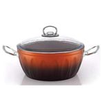 Hascevher Lotus Kahve 24 cm Granit Tencere