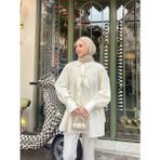 Hasenna G0018 Patı Bağlamalı Gömlek - Standart - Sarı