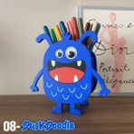 Hasfar Tech Duskdoodle Mavi Komik Canavar Kalemlik – Masa Üstü Düzenleyici