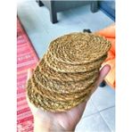 Hasır Bardak Altlığı 6 Adet - Renkli