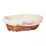 Hasır Bezli Oval Ekmek Sepeti 24*7 Cm