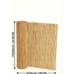 Hasır Çit Balkon ve Bahçe Çiti Dekoratif Doğal Bambu Kamış Gölgelik (150 cm x 3 Metre)