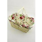 Hasır Ekmeklik Dikdörtgen Ekmek Sepeti Derin Krem25*17*12cm