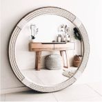 Hasır Halat Çerçeveli Yuvarlak Duvar Aynası - 40 cm (6)