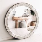 Hasır Halat Çerçeveli Yuvarlak Duvar Aynası - 80 cm (3)