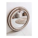 Hasır Halat Çerçeveli Yuvarlak Duvar Aynası - 80 cm (5)