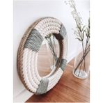 Hasır Halat Çerçeveli Yuvarlak Duvar Aynası - 90 cm (3)