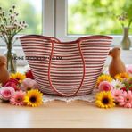 Hasır Omuz Çantası Plaj Çantası Günlük Çanta El Emeği Handmade - 02Y-Yeşil