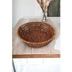 Hasır Rattan Ekmeklik Ekmek Sepeti Yuvarlak Çap 24cm