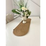 Hasırhane Jüt, Hasır ,gold Runner ,amerikan Servisi ,supla ,masa Örtüsü,sehpa Örtüsü, Dekor,sunum 100X30 - 31 x 31 - Altın