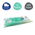 Haspet Antibakteriyel Kapaklı 30x32 cm 600 Adet Perine Bölge Temizleme Havlusu