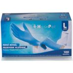 HASPET NİTRİL MAVİ ELDİVEN L PUDRASIZ PK : 100 ADET