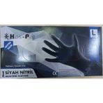 Haspet Siyah Nitril Extra Kalın Eldiven L - Standart