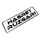 Hasret Rüzgarları Yazılı Sök Tak Dekor Plaka