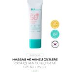 Hassas ve Akneli Ciltler Için Güneş Kremi 3ha Clear Cica Sun Cream Spf 50+ Pa +++