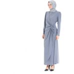 Hassene Clara Elbise Özel Gün ve Günlük Şıklık - Gri - 40