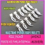 Hastane Perde Rayı Askı Aparatı-Aluminyum Perde Rayı Askı Ruleti