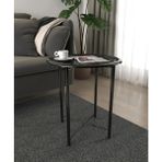 Hastunç Prestij Katlanır Siyah Metal Orta Sehpa