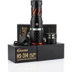 Hasuba HS-314 5000 Lümen Profesyonel El Feneri - Masa ve Kamp Lambası Özelliklizilli - standart - Siyah Kasa