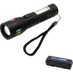 Hasuba Hs-41 El Feneri Şarjlı Büyük Xl Zoomlu Metal Rgb + 9 LED