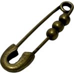 Hasyılmaz Bronz Bronş Çengelli Iğne 10 Adet