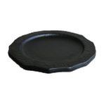 Hasyılmaz Melamin Çukur Köşeli Servis Tabağı Siyah 25CM - Melamin Sunum Tabağı - Renkli
