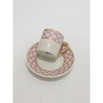 Hasyılmaz Raynoud Limoges Pembe Detaylı Kahve Fincan Takımı - 1 - Renkli