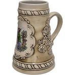 Hasyılmaz Vintage Tankart Wf Kematen 1993 Ibareli Kabartmalı Alman Seramik Bira Bardağı 16,5cm - Renkli - 0 - 200 ml