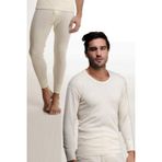 Hasyün Erkek 2 Li Paket Alt Üst Yün Içlik Set 00100S % 75 Yün 25 Akrılık Krem L