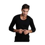 Hasyün Erkek Yün Tek Üst İçlik 1001,%75 Yün%25 Akrilik, Siyah, 2XL Beden